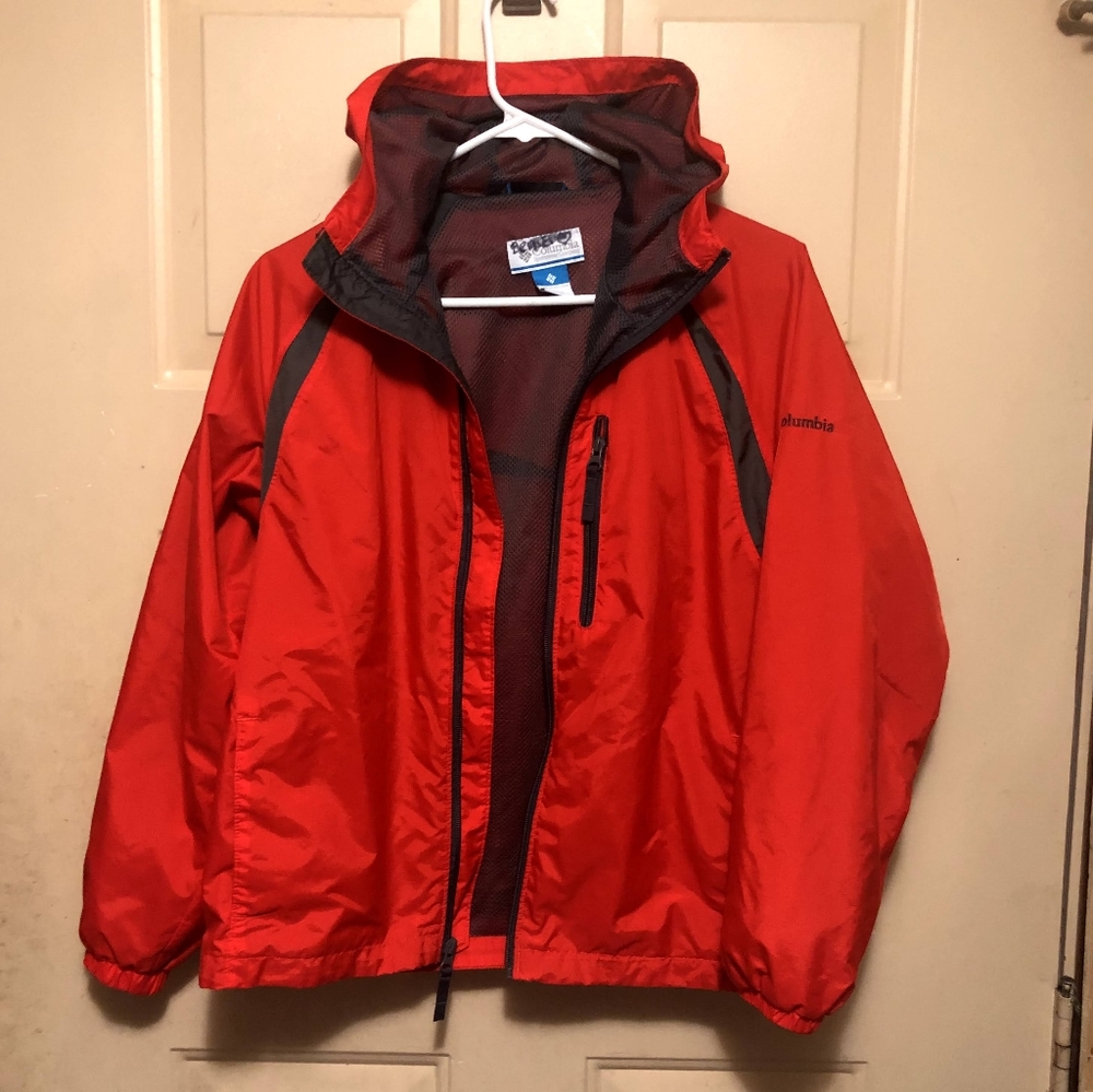 Columbia Boy's Red Windbreaker Jacket